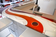 red white crystal bar top