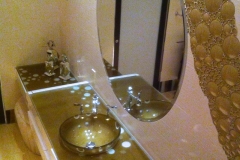 Bubbles sink counter